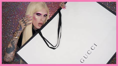 jeffree star yellow gucci dress|GUCCI HAUL .